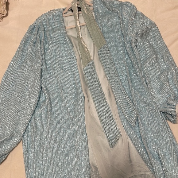 retrofete - Gabrielle Robe Dress in Baby Blue - Picture 3 of 5